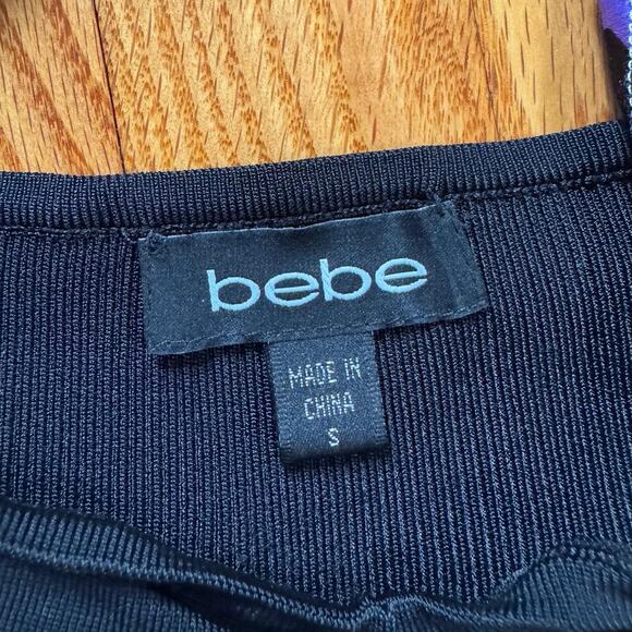 Vintage y2k 2000s satin Bebe halter top with tie neck and floral pattern - Picture 8 of 8